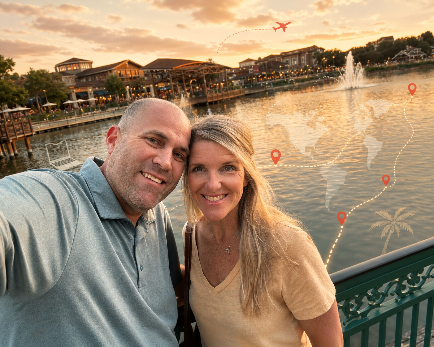 Location independent business and family travel