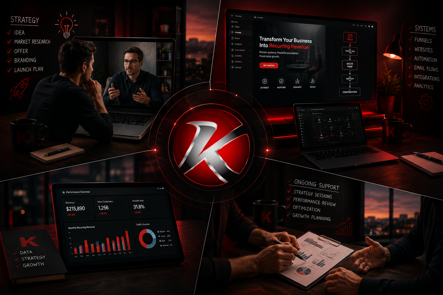 Knup services, systems, websites, automation, and growth