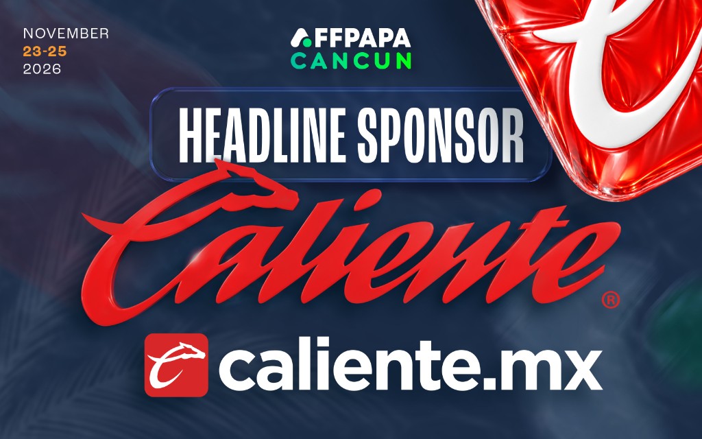 Caliente, headline sponsor of AffPapa Cancun, November 23–25, 2026