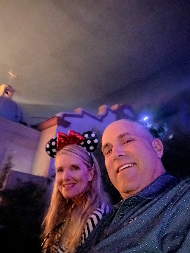 Ryan and Sarah selfie in the Mexico pavilion before the boat
