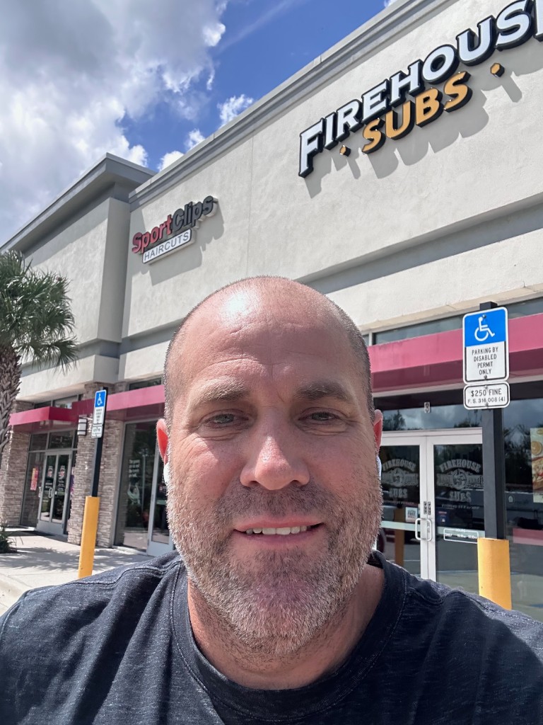 Ryan outside Firehouse Subs in Lake Nona
